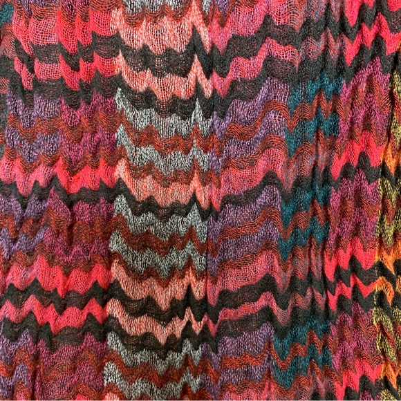 🆕 Fall Gorpcore Granolacore Cozy Scarf Colorful Knit Neck Wrap Fringe Earthtone - Picture 4 of 8